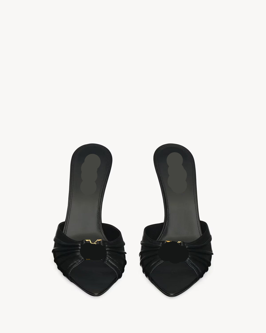 BABYLONE mules in smooth leather