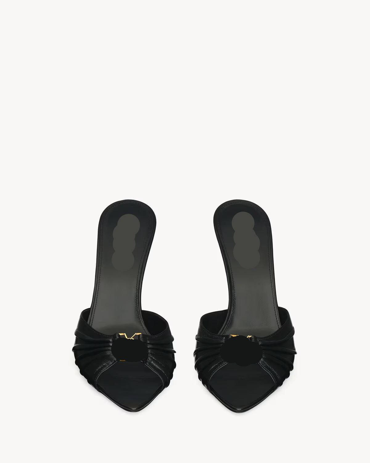 BABYLONE mules in smooth leather